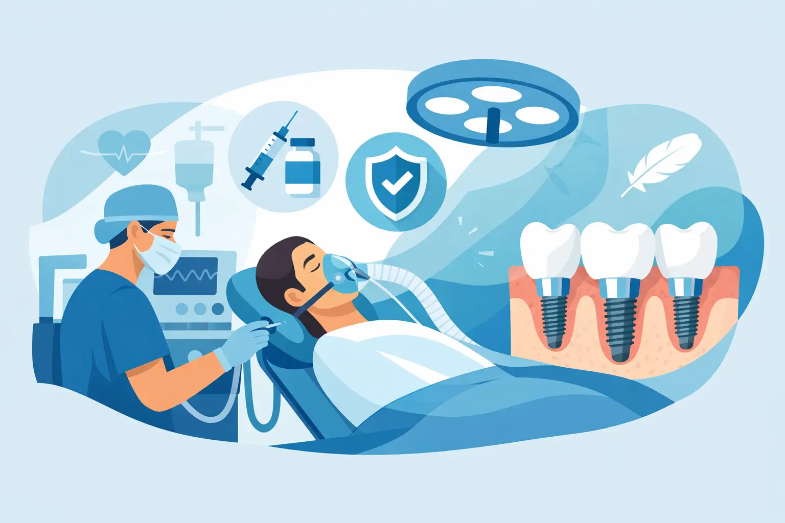 Anestesia para implantes: segurança e conforto