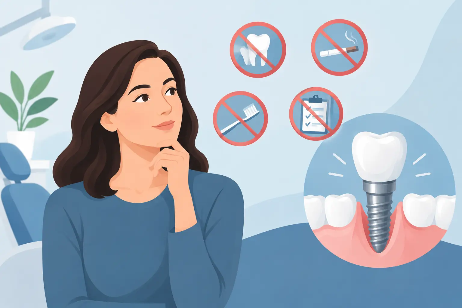 Erros antes de colocar implantes dentários