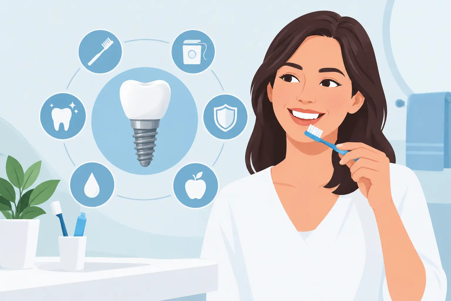 Como cuidar de implantes dentários todos os dias