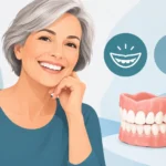 Prótese dentária para sorrir e mastigar bem